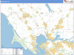 North Bay Metro Area Digital Map Basic Style